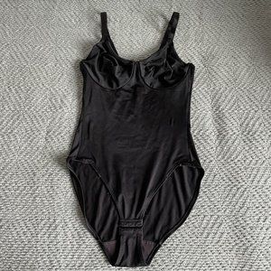 Black Silk Bodysuit